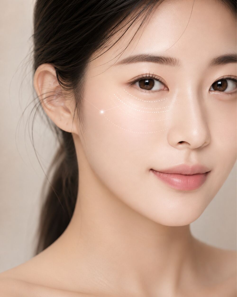 눈밑 전체 라인