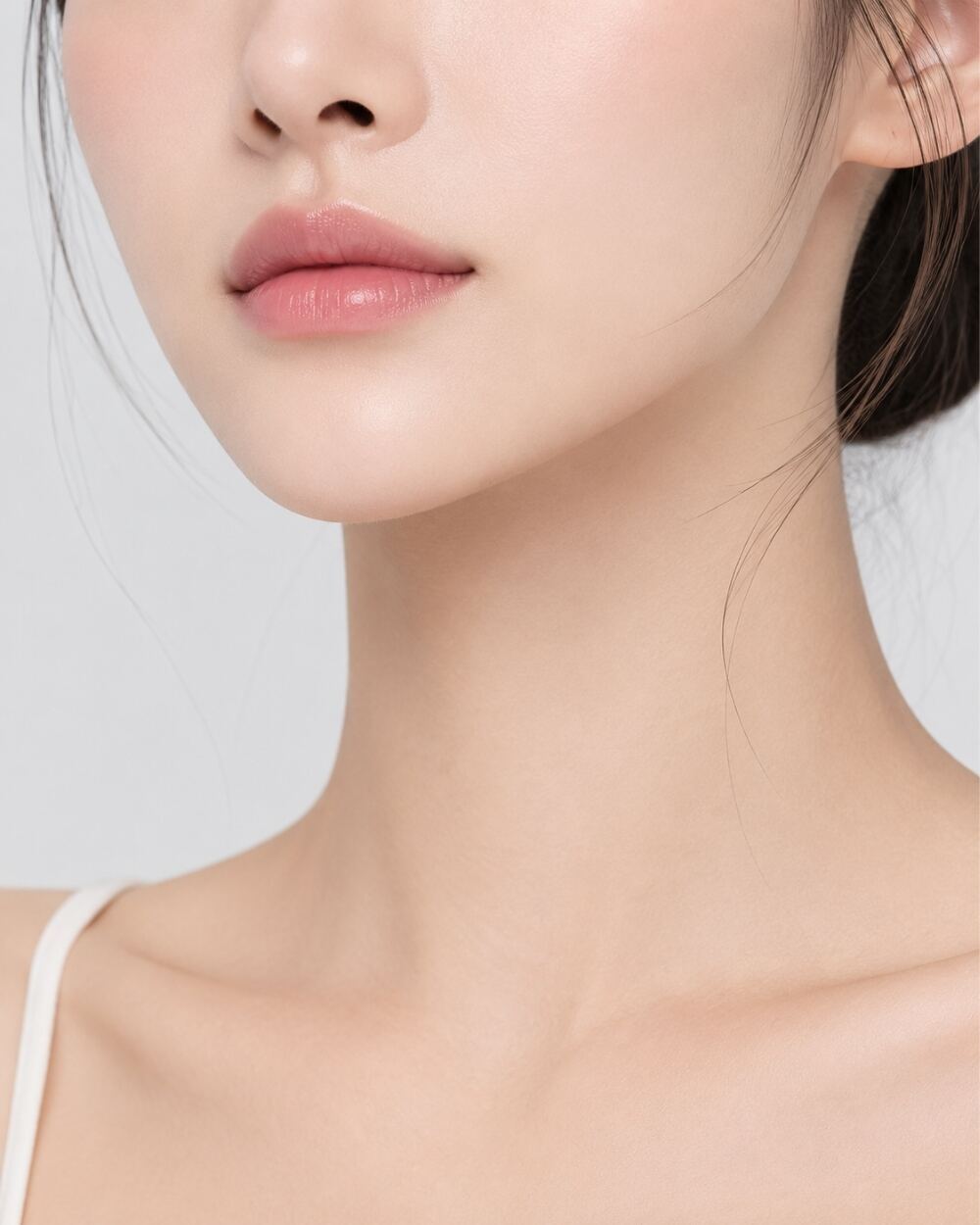 턱끝 중앙
