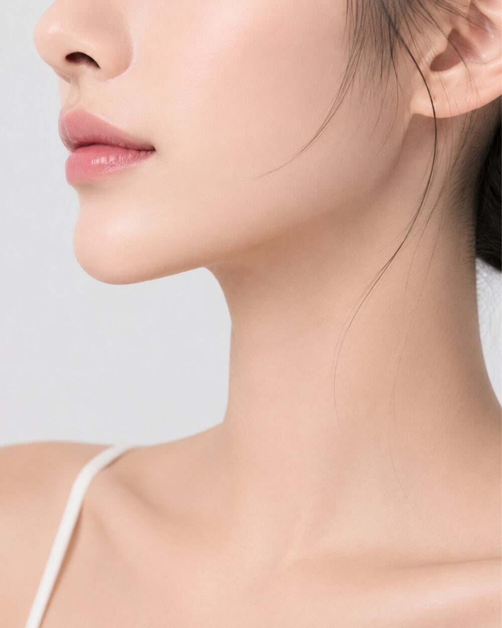 턱끝 앞쪽